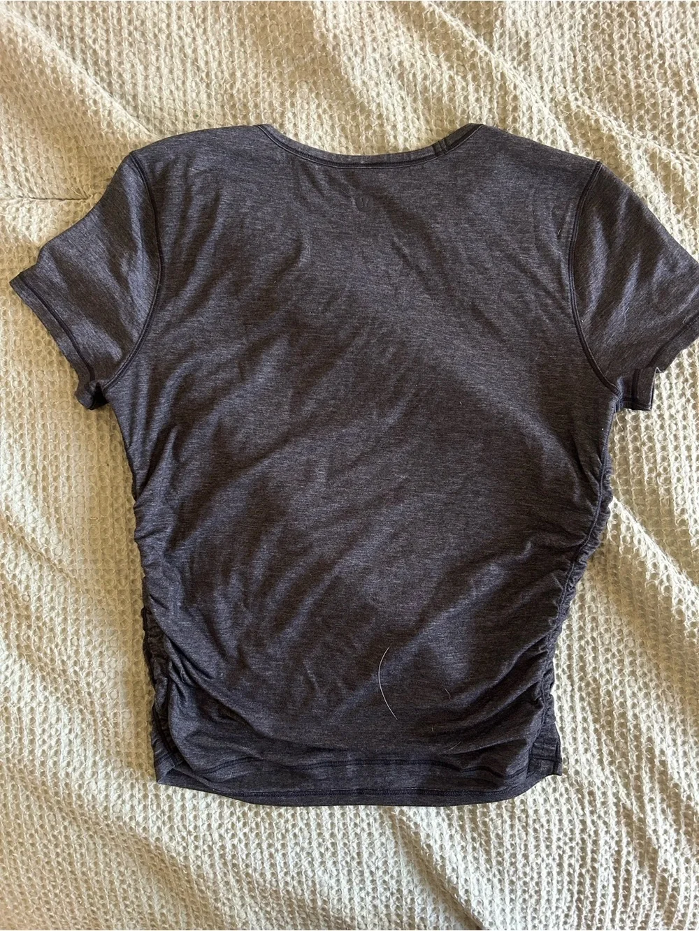 lululemon athletica Charcoal Short Sleeve Crew Tee